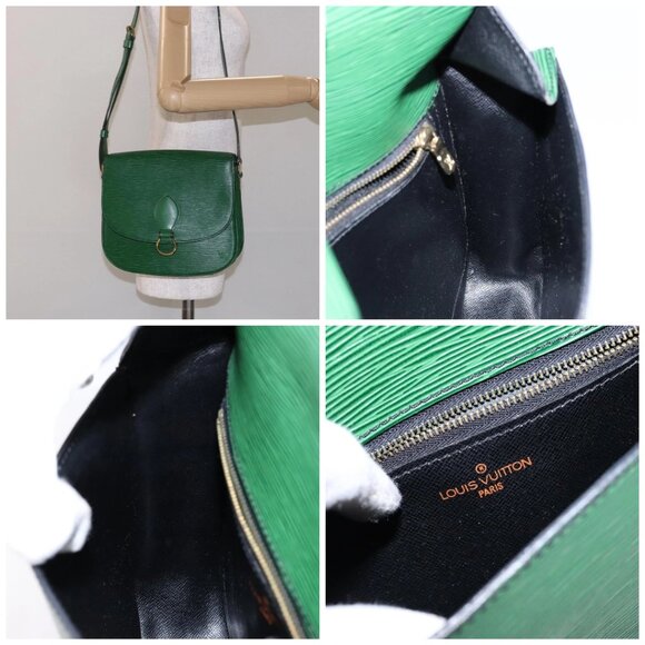 LOUIS VUITTON Epi Saint Cloud GM Shoulder Bag Green - Picture 15 of 15